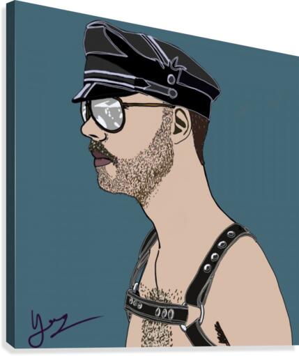 Leather Boy Canvas Print