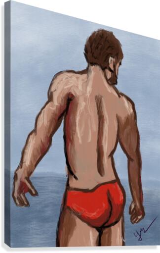 Red Speedo Canvas Print