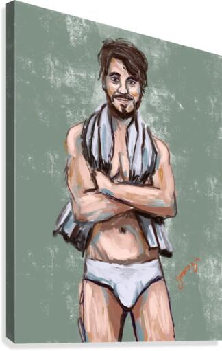 Towel Boy Canvas Print