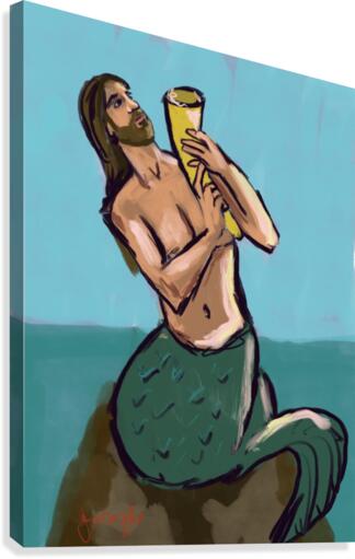 Merman Canvas Print