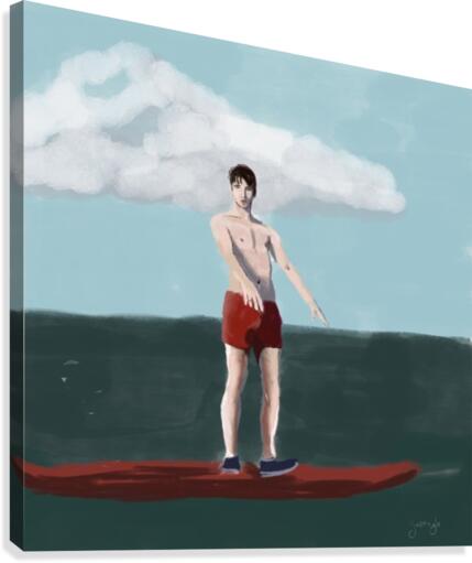 The Surfer Canvas Print