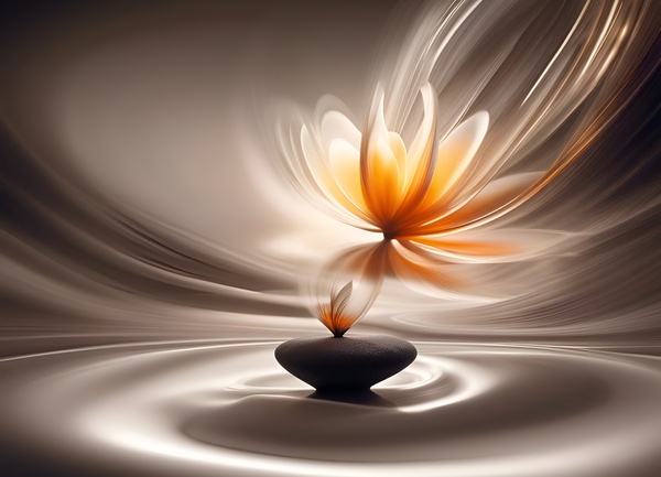 Zen Splash  Flow 06 by Mana Visual Art