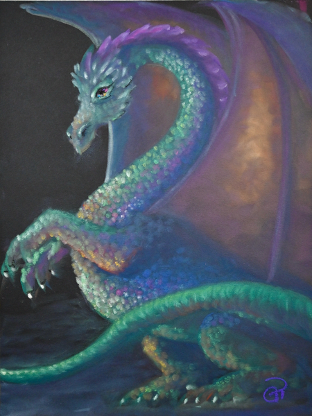 Uplit Dragon Print