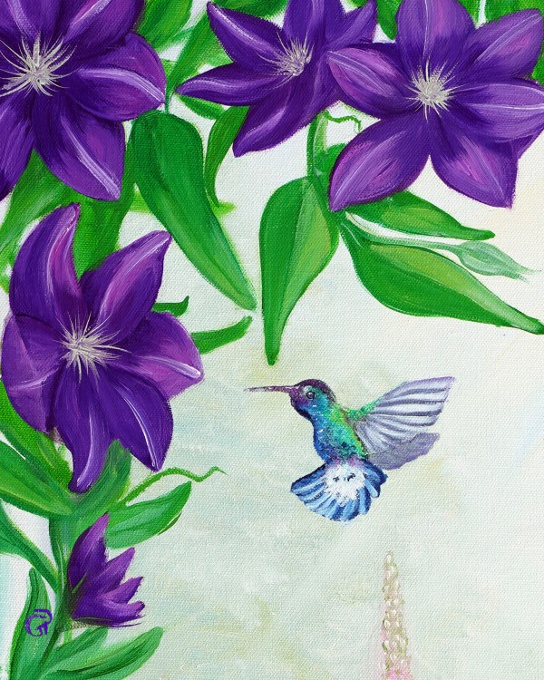 Hummingbird vertical Print