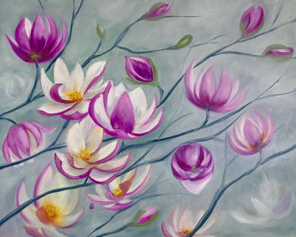 Tulip Magnolias 2 by Geneva Price