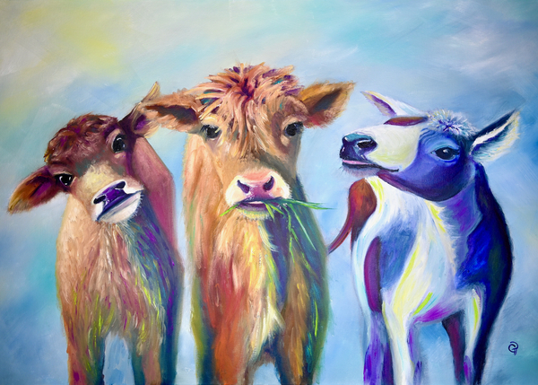 Three cows Print