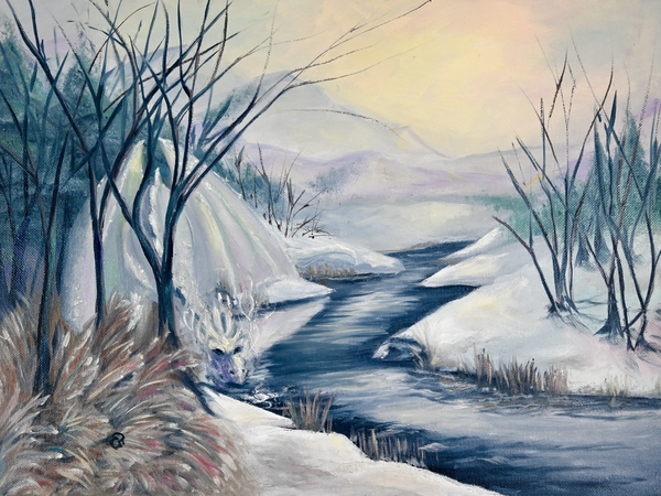 Winter Dragon Print