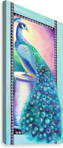 Rosette Peacock Canvas Print