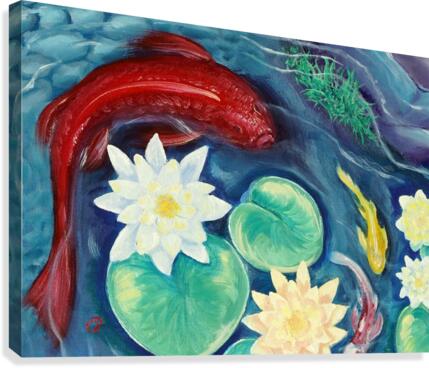 Red Koi Canvas Print
