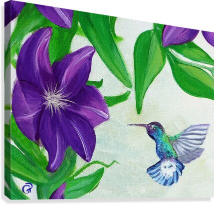 Hummingbird horizontal Canvas Print