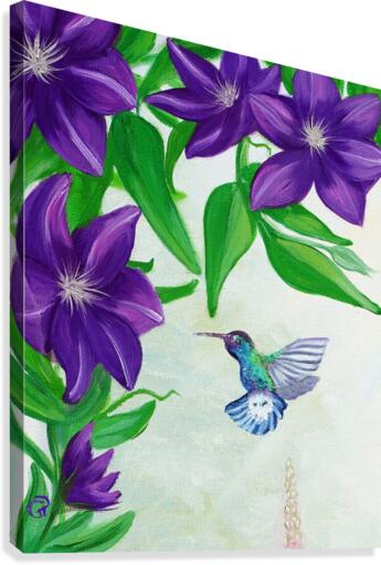 Hummingbird vertical Canvas Print
