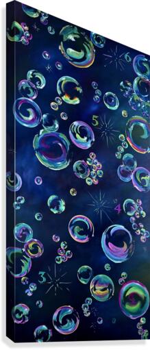 Bubbles Growth Chart Canvas Print
