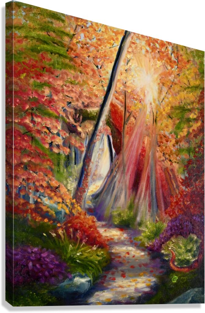 Fall Dragon Canvas Print