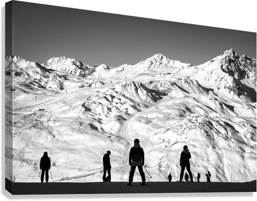 Skiers Canvas Print
