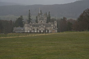  View of Balmoral Castle in the rainy Scotland landscape  DSC5142  1