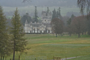  View of Balmoral Castle in the rainy Scotland landscape  DSC5154  1