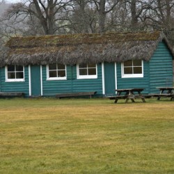 Outdoor recreation area building has the authentic Scotland thatched roof  DSC5157  1