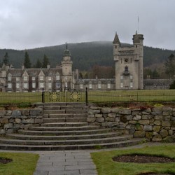 View of Balmoral Castle in the rainy Scotland landscape   DSC5158  1