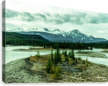 Athabasca River Lost Canvas Print