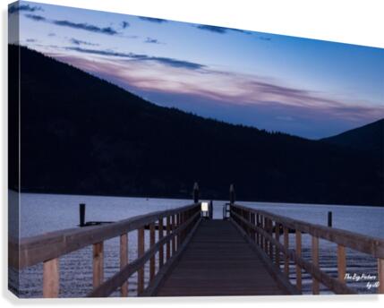 Canoe Pier Canvas Print