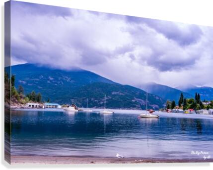 Kaslo Boats Canvas Print