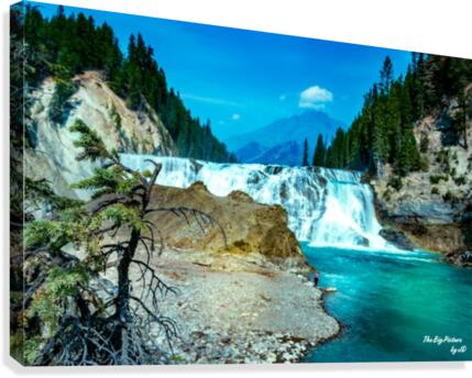 Wapta Falls Down River Canvas Print