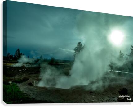 Yellowstone Crackling Canvas Print
