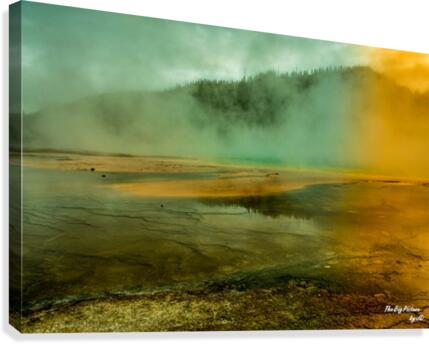Yellowstone Dim Canvas Print