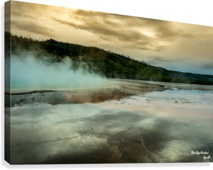 Yellowstone Paste Canvas Print
