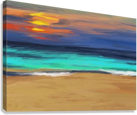 Beach Impression Digital Canvas Print