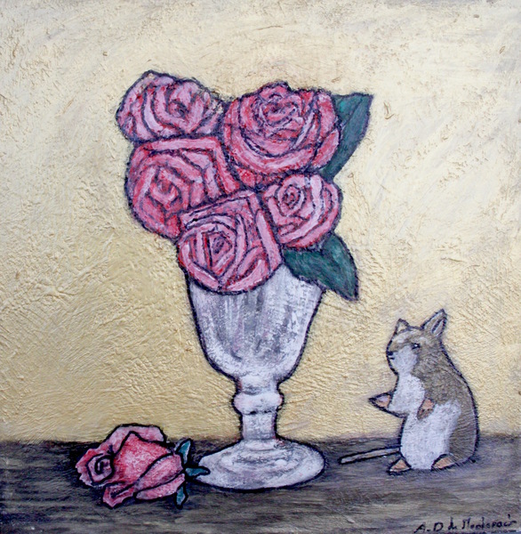 Souris et fleurs by Anneda