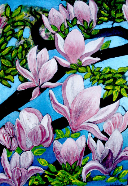 Magnolias by Anneda
