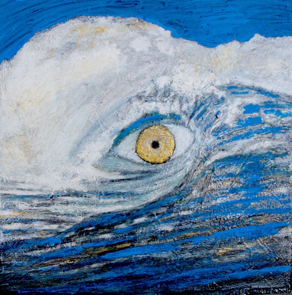 Vague avec oeil Print
