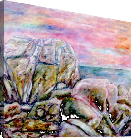 Rochers Canvas Print