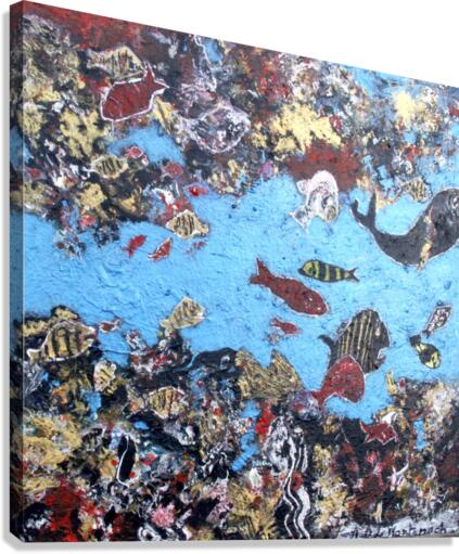 Oeuvre abstraite Canvas Print