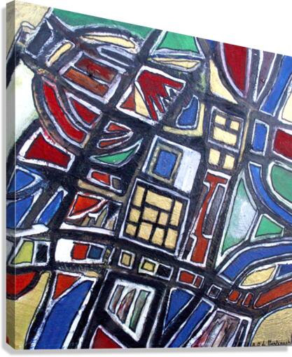 Oeuvre abstraite Canvas Print
