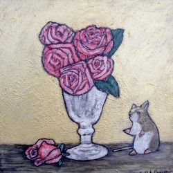 Souris et fleurs