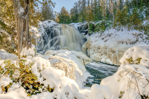 Snowy Waterfall
