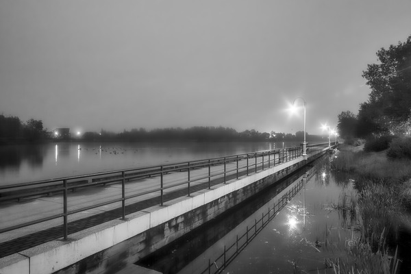 Foggy Walkway by Denis Bresolin Photography