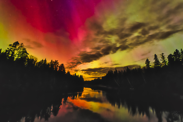 Red Sky Aurora Print