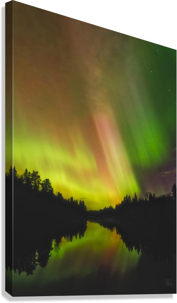 SKYS ON fIRE Canvas Print