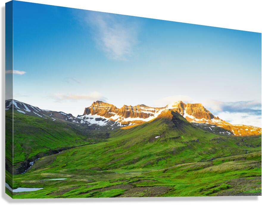 Iceland-White Peaks Canvas Print