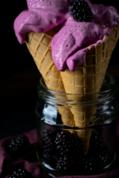 Two ice cream cones by Thevectoryfloor