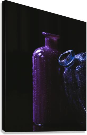 Glass bottles Canvas Print