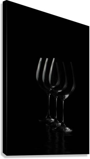 Three wine glasses Canvas Print