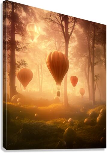 Orange forest Canvas Print