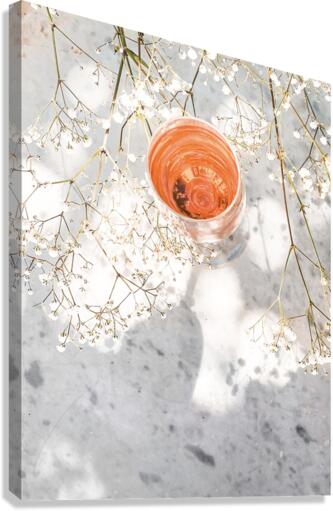 Peach bubbles III Canvas Print