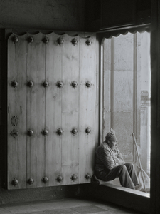 Napping at Church Door - Oaxaca Mexico