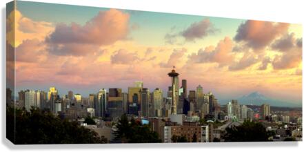 Seattle Skyline I - Color Canvas Print