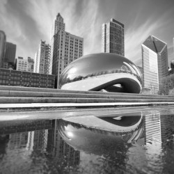 Chicago - The Cloud Gate I - Black & White